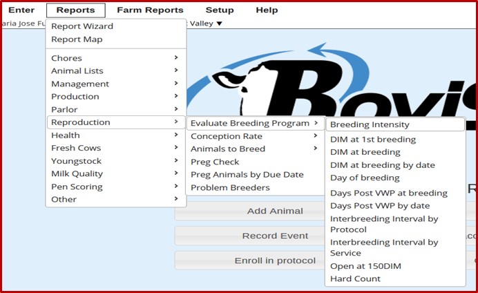 Using Bovisync Reports to Assess Potential Impact of Heat Stress on a Dairy – Coding Supplement
