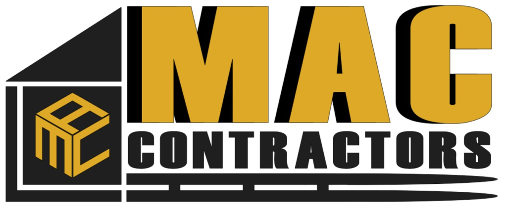 MAC Contractors logo in yellow and black