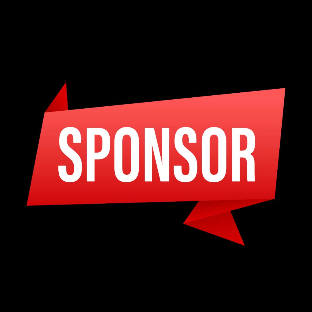 A red banner says "SPONSOR" in all capital letters.