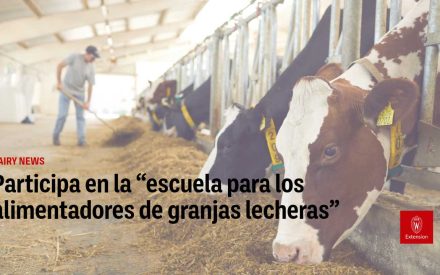 Participa en la “escuela para los alimentadores de granjas lecheras”