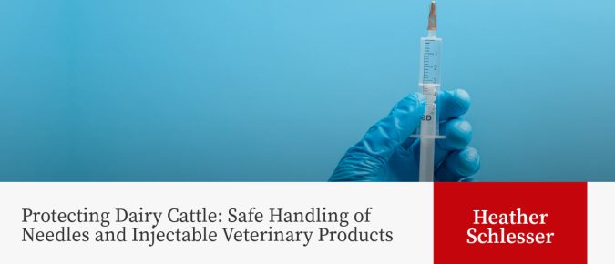 Protecting Dairy Cattle: Safe Handling of Needles and Injectable Veterinary Products