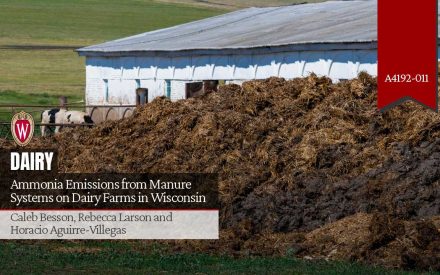 Ammonia Emissions from Manure Systems on Dairy Farms in Wisconsin (A4192-011)