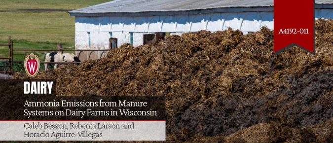 Ammonia Emissions from Manure Systems on Dairy Farms in Wisconsin (A4192-011)