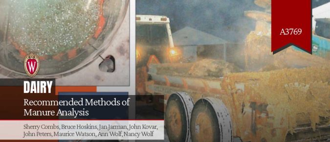 Recommended Methods of Manure Analysis (A3769)