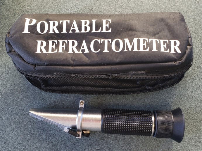 Portable Brix refractometer.