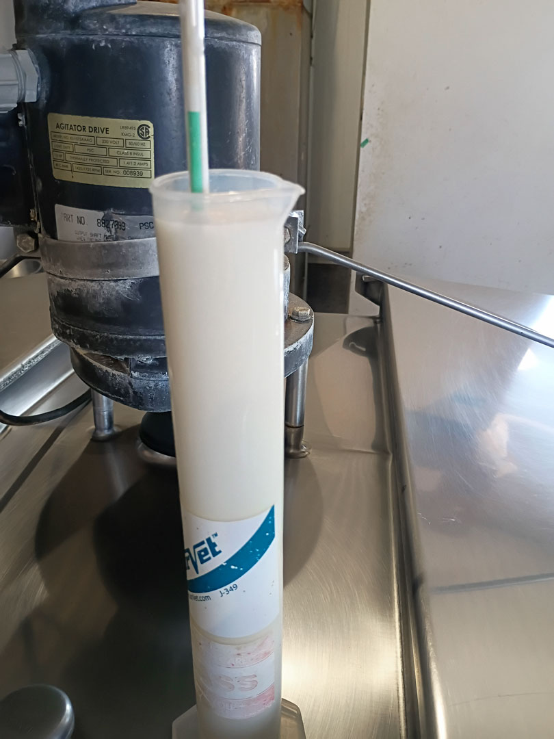 Colostrometer™ measuring the quality of a colostrum sample.